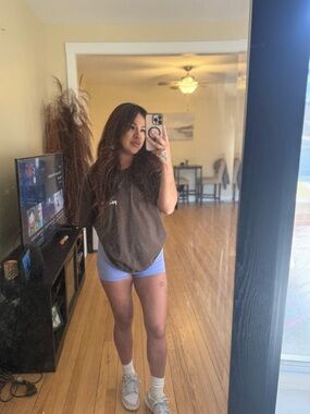 YoungLA Brown Pocket Tee with White Logo